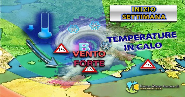 Meteo Italia – altra intensa fase di maltempo in arrivo nelle prossime ore con piogge, temporali e neve Meteo Italia – altra intensa fase di maltempo in arrivo nelle prossime ore con piogge, temporali e neve