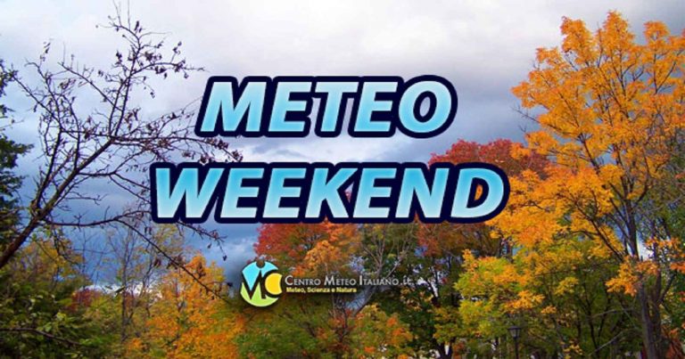 Meteo weekend – Cede l’alta pressione, arrivano correnti umide sull’Italia con nuvolosità ed anche delle piogge
