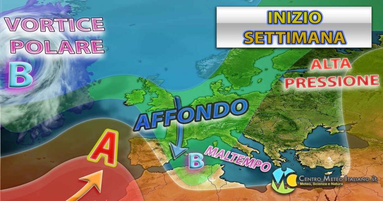 Meteo – Maltempo no stop, altro attacco perturbato in arrivo la prossima settimana con calo termico e neve in montagna: i dettagli