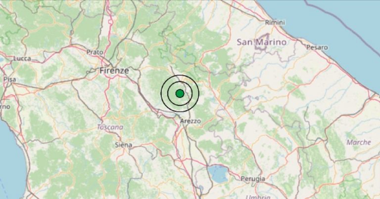 Terremoto in Toscana oggi, venerdì 25 novembre 2022: scossa M 3.5 nell’aretino | Dati INGV