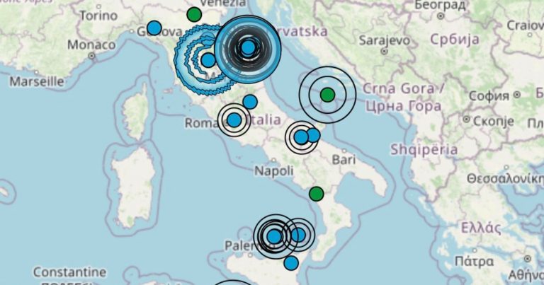 Terremoto in Italia oggi, sabato 26 novembre 2022: le scosse più importanti del giorno | Dati INGV