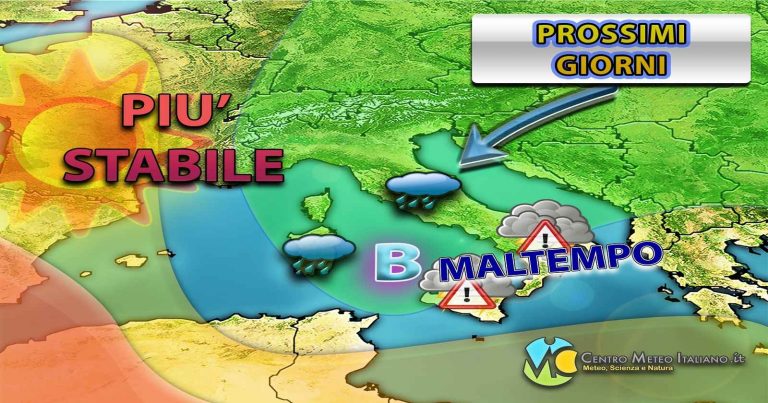 Meteo – Piogge e temporali in arrivo al centro-sud, fase autunnale nelle prossime 24 ore Meteo – Piogge e temporali in arrivo al centro-sud, fase autunnale nelle prossime 24 ore