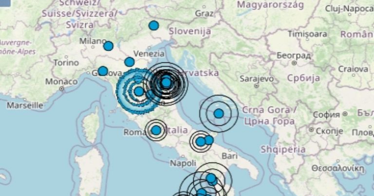 Terremoto oggi, martedì 29 novembre 2022, scossa di magnitudo 2.7 in Toscana, epicentro nell’aretino – Dati Ingv