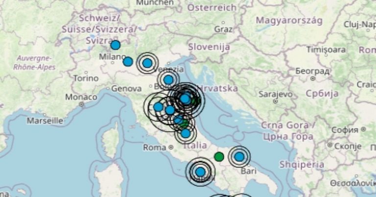 Terremoto oggi, lunedì 5 dicembre 2022, scossa M 3.7 avvertita in Umbria, in provincia di Perugia – Dati Ingv