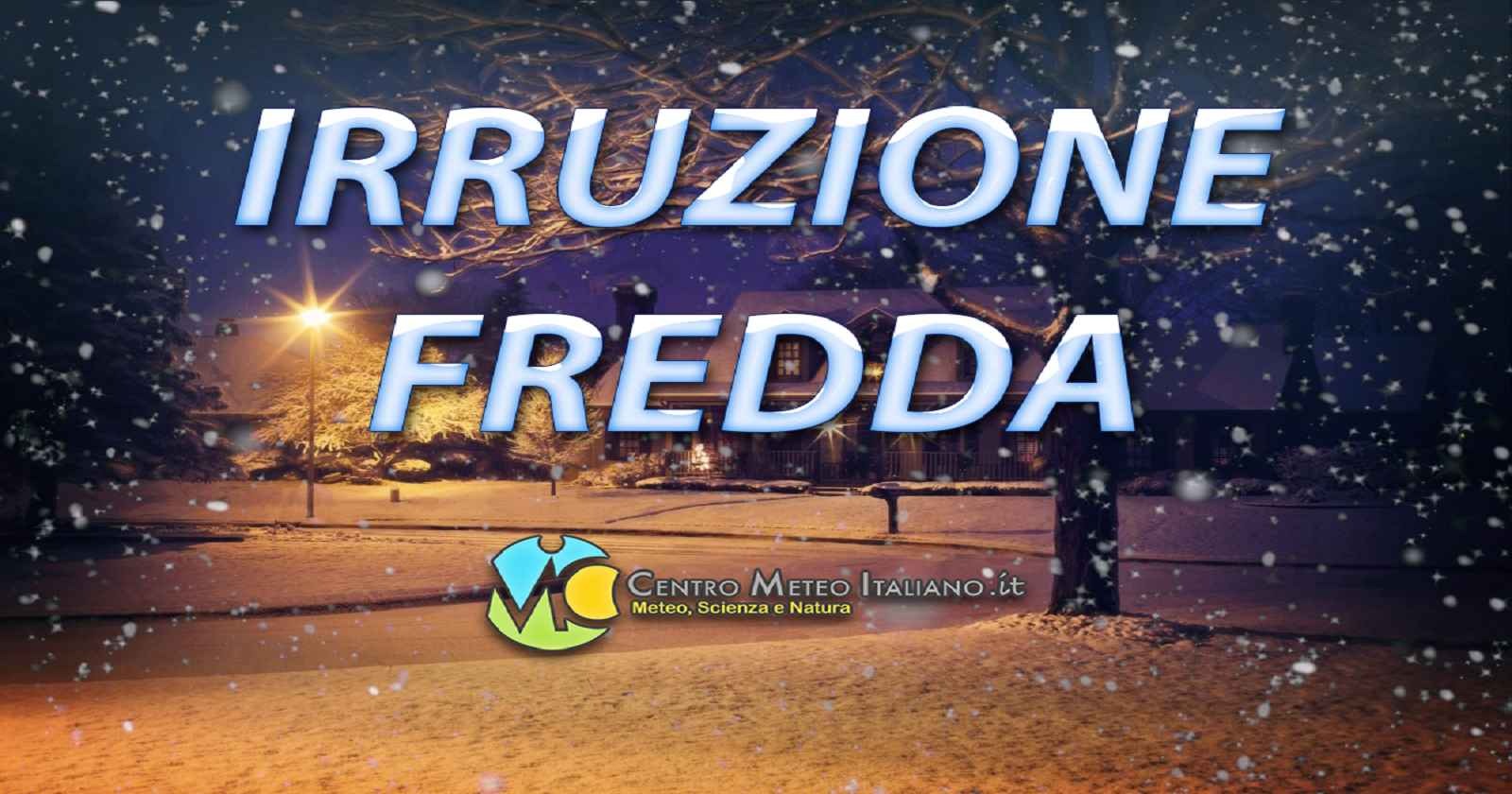 Irruzione di aria fredda in arrivo in Italia la prossima settimana?