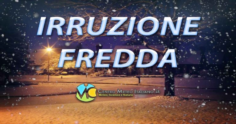 Meteo – Irruzione artica verso l’Italia sul finire del weekend, crollo delle temperature e neve a bassa quota