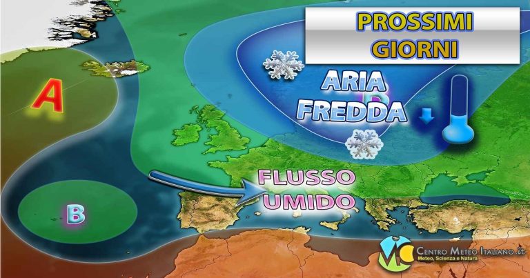 Meteo Italia – maltempo in arrivo ma con temperature in rialzo, irruzione fredda possibile a seguire Meteo Italia – maltempo in arrivo ma con temperature in rialzo, irruzione fredda possibile a seguire