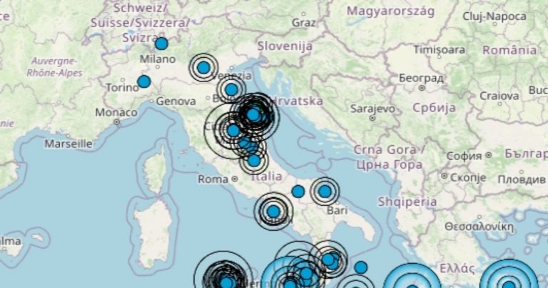 Terremoto oggi, martedì 6 dicembre 2022, scossa di magnitudo 2.5 nelle Marche, sulla costa pesarese – Dati Ingv Terremoto oggi, martedì 6 dicembre 2022, scossa di magnitudo 2.5 nelle Marche, sulla costa pesarese – Dati Ingv