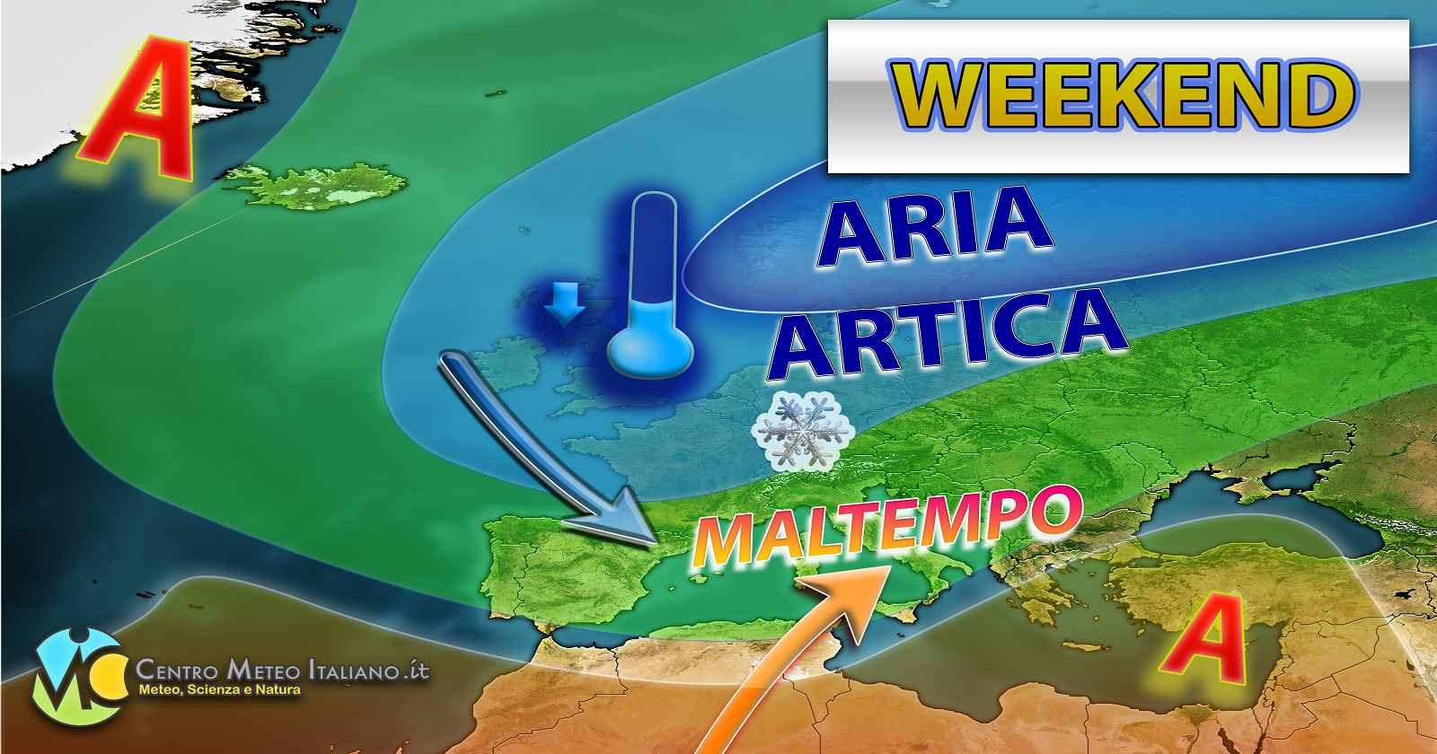 Meteo - Sprint dell'Inverno con neve a quote medio-basse in arrivo anche nel Weekend, ma non ovunque: i dettagli