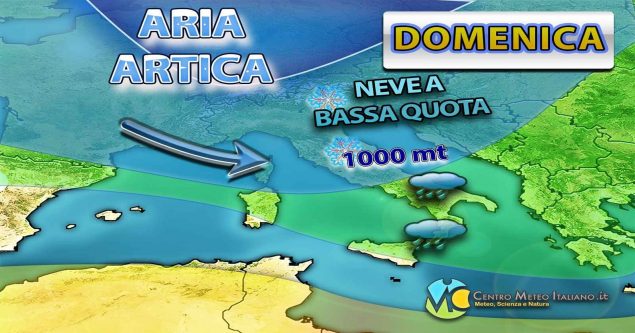 Meteo - Weekend contrassegnato dal maltempo invernale, con forti piogge e temporali e neve in montagna: i dettagli