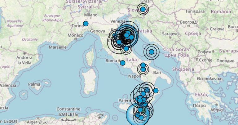 Terremoto in Italia oggi, domenica 11 dicembre 2022: le scosse più importanti del giorno | Dati iNGV