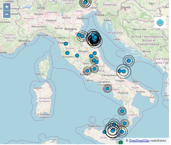 Terremoto oggi 19 dicembre 2022, scossa di magnitudo 3.3 nelle Marche – Dati INGV