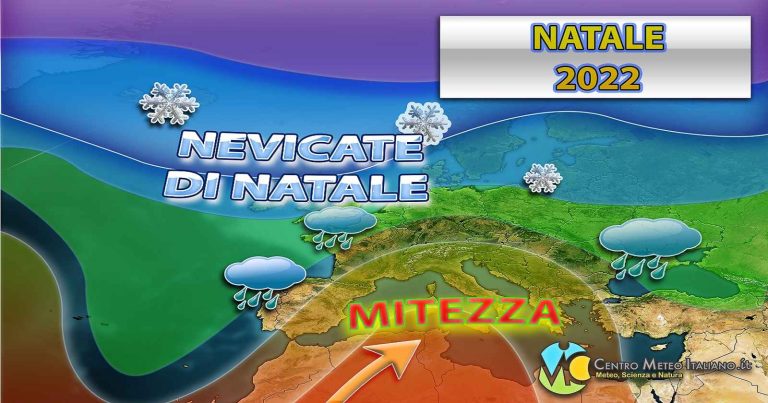 Meteo – Possente Anticiclone in elevazione sull’Italia anche nel Weekend di Natale, con clima mite: i dettagli