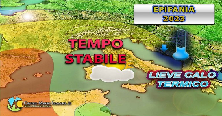 Meteo – Tripudio anticiclonico per l’Epifania, stabilità e clima mite con possibilità di nebbie: i dettagli