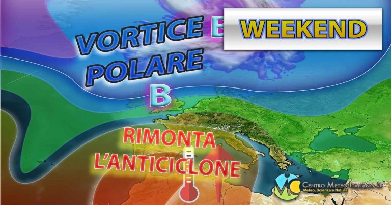 Meteo weekend – Torna stabilità e clima mite in Italia grazie alla rimonta dell’anticiclone sul Mediterraneo