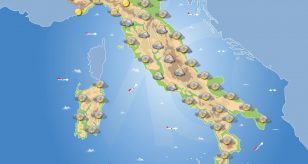 Previsioni meteo in Italia per domani 13 gennaio 2023