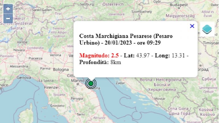 Terremoto oggi, 20 gennaio 2023: le scosse del giorno in Italia Terremoto oggi, 20 gennaio 2023: le scosse del giorno in Italia