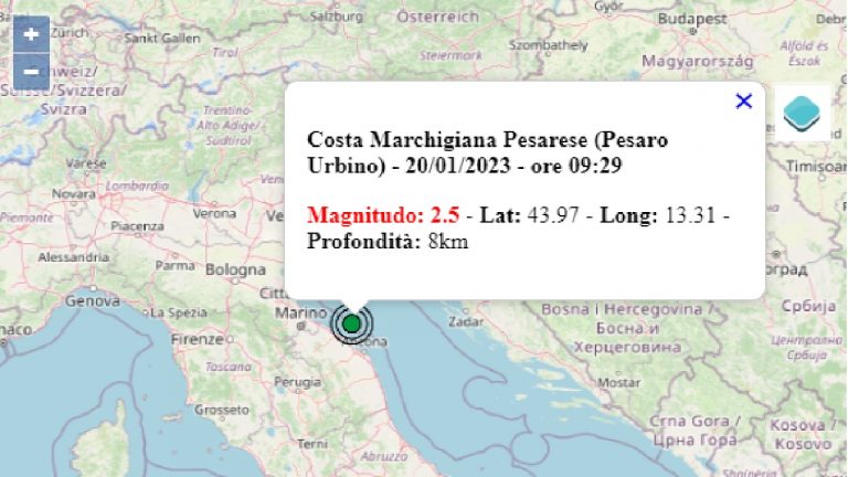 Terremoto oggi, 20 gennaio 2023: le scosse del giorno in Italia