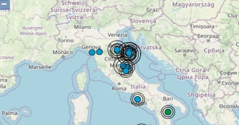 Terremoto oggi, sabato 21 gennaio 2023, scossa di magnitudo 3.2 nelle Marche – Dati Ingv