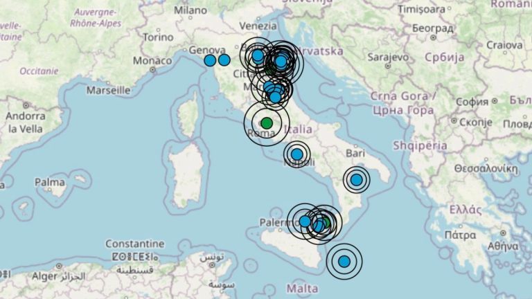 Terremoto in Italia oggi, domenica 22 gennaio 2023: scosse oltre M 3.0 in Emilia-Romagna, Lazio e nelle Marche | Dati INGV