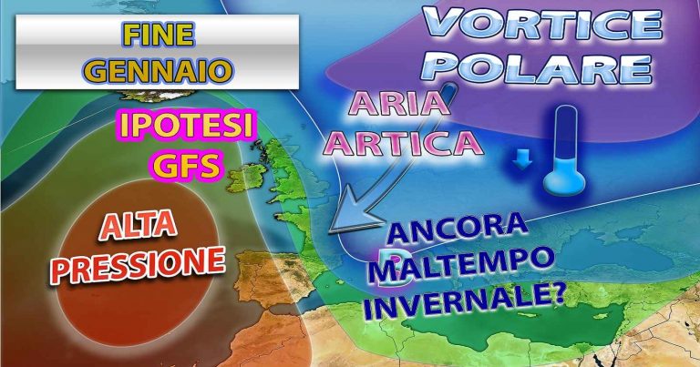 Meteo – Possibile nuovo impulso artico per i Giorni della Merla con neve a bassa quota in Italia, ecco la tendenza