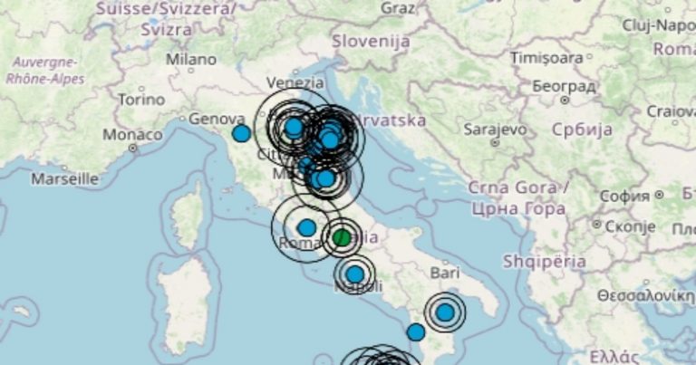 Terremoto oggi, martedì 24 gennaio 2023, scossa M 2.3 nel Lazio, in provincia di Frosinone – Dati Ingv