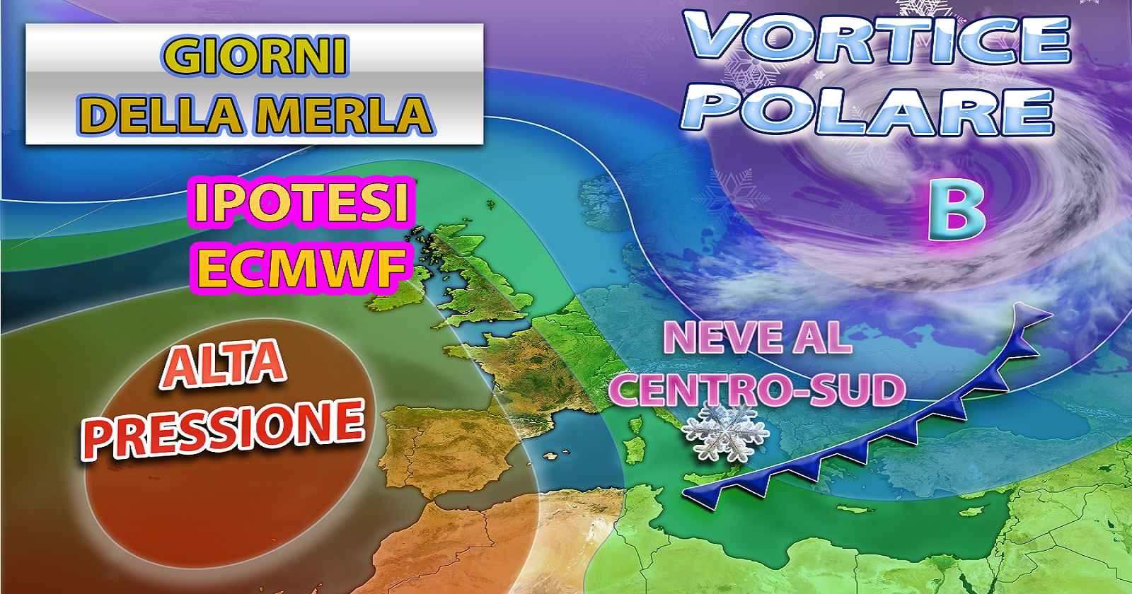 Freddo nei giorni della merla con neve a bassa quota