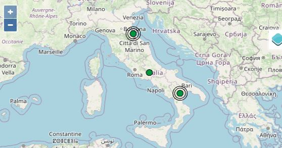 Terremoto oggi Emilia Romagna, Puglia e Lazio 27 gennaio 2023