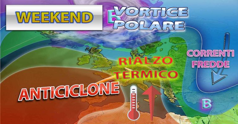 Meteo weekend – Tempo stabile in Italia con temperature anche sopra media, ma con aria fredda in agguato da est