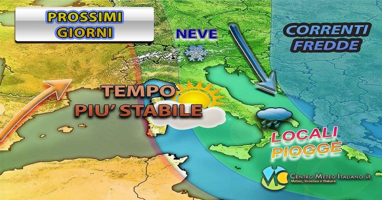 Meteo – Alta pressione in espansione assicura una fase di generale stabilità in Italia, con temperature non troppo miti