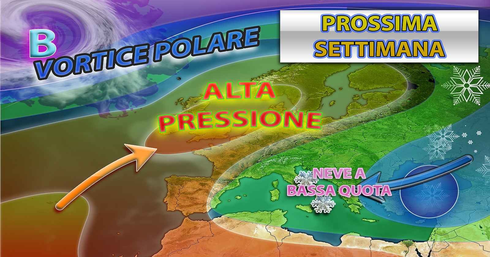 Meteo - L'Inverno sprinta e porta maltempo con calo delle temperature e neve a bassa quota: i dettagli