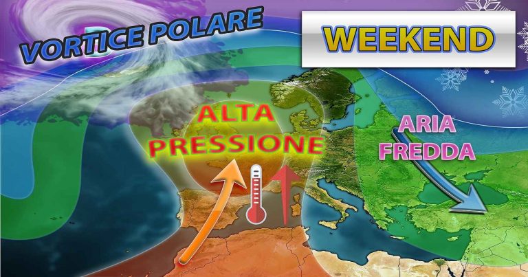 Meteo weekend – Tempo stabile e temperature in aumento sull’Italia grazie al ritorno dell’alta pressione