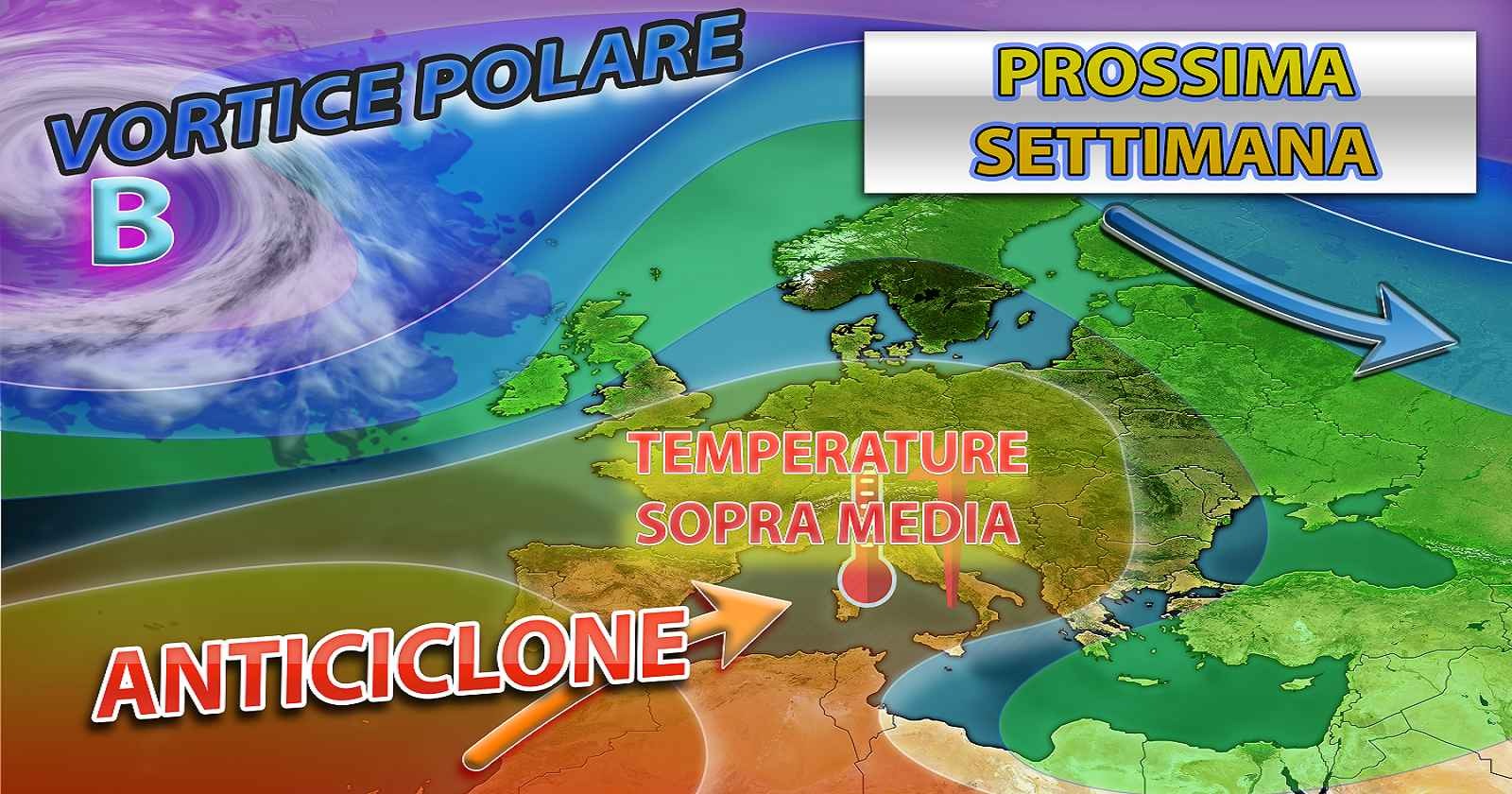 Alta pressione in rimonta per la prossima settimana