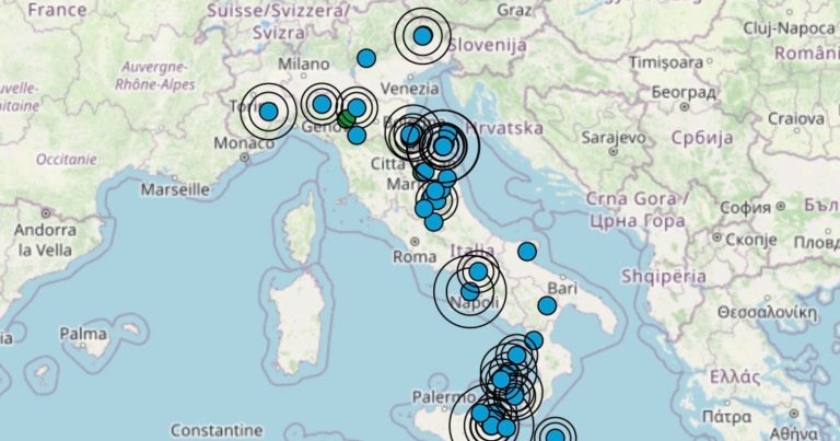 Terremoto in Italia oggi, mercoledì 8 febbraio 2022: le scosse più intense di ieri | Dati INGV