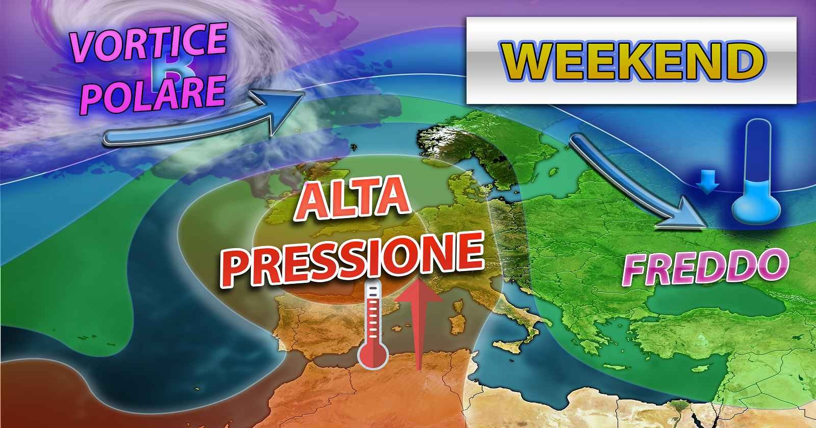 Meteo - Super Anticiclone in elevazione nel Weekend verso l'Italia con maggiore mitezza e stabilità: i dettagli