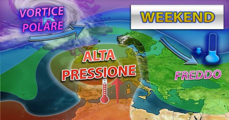 Meteo – Super Anticiclone in elevazione nel Weekend verso l’Italia con maggiore mitezza e stabilità: i dettagli