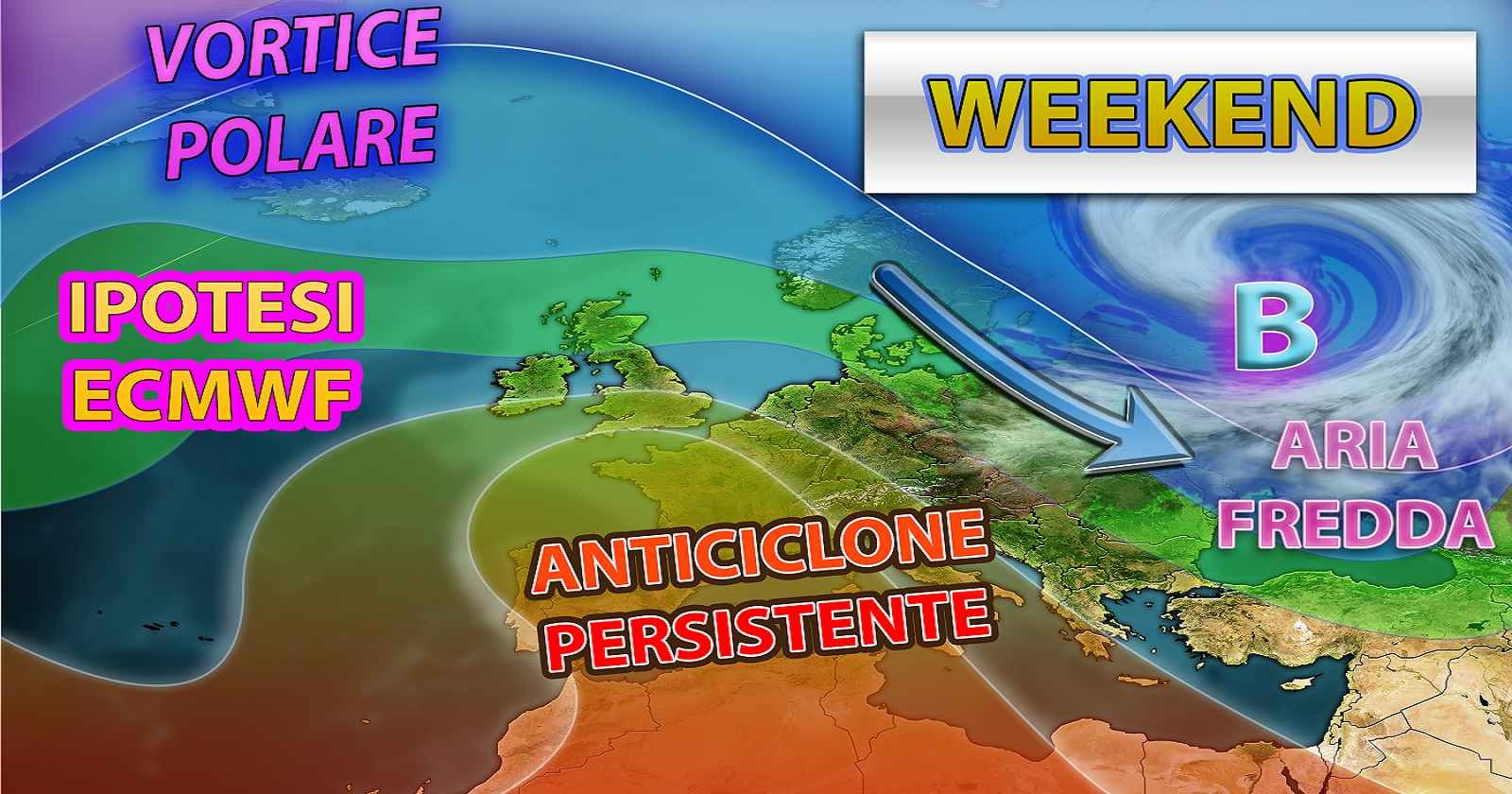 Alta pressione anche nel weekend ma temperature in calo