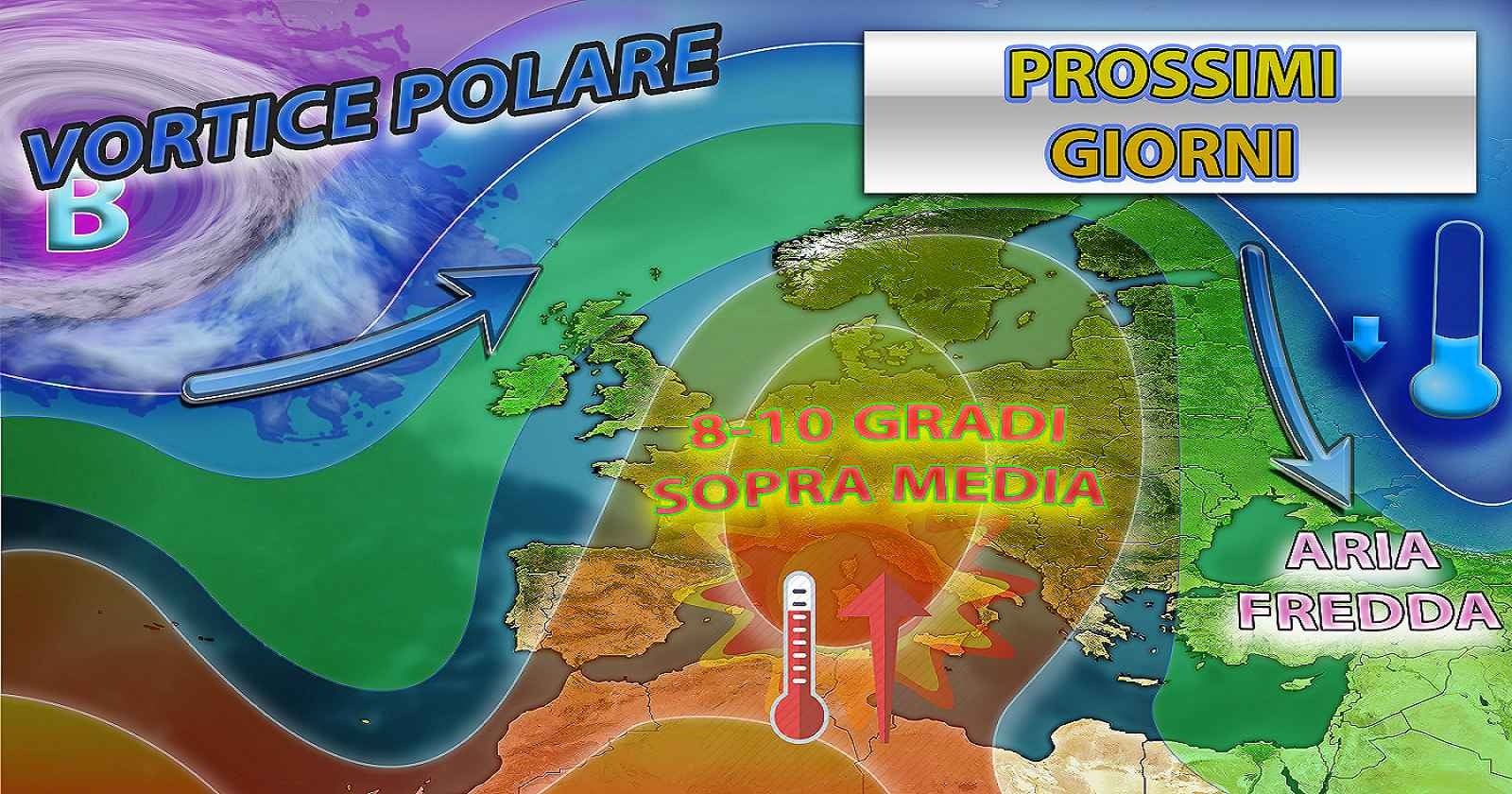 Meteo - Italia sotto scacco dell'Anticiclone fino al Weekend, con generale stabilità e temperature oltre la media