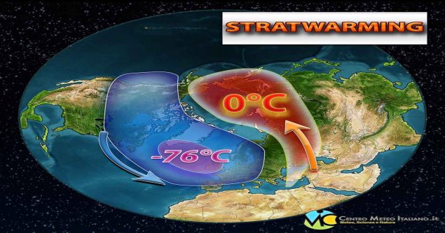 Meteo Italia - repentino riscaldamento in atto in stratosfera