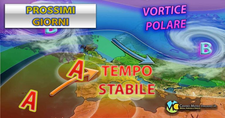 Meteo – Italia in balia dell’anticiclone fino alla prima parte della prossima settimana, i dettagli