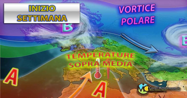 Meteo – Egemonia anticiclonica accompagnerà l’Italia fino a metà settimana, con relativa mitezza: i dettagli