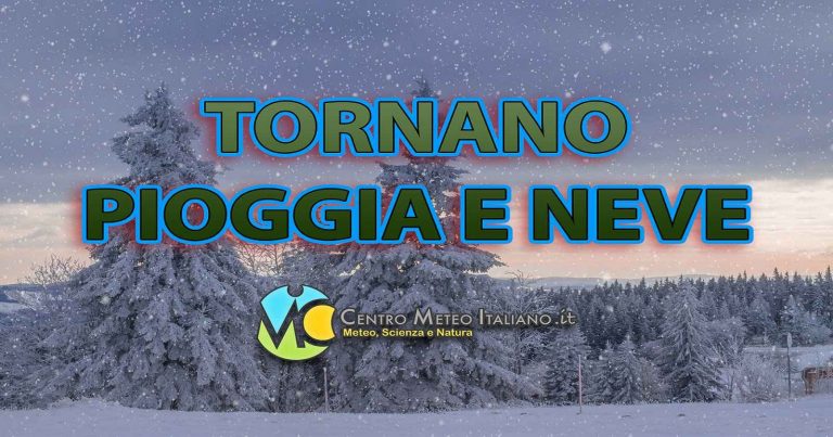 Meteo – Aria fredda in discesa sull’Europa, torna l’inverno in Italia con maltempo e neve a bassa quota