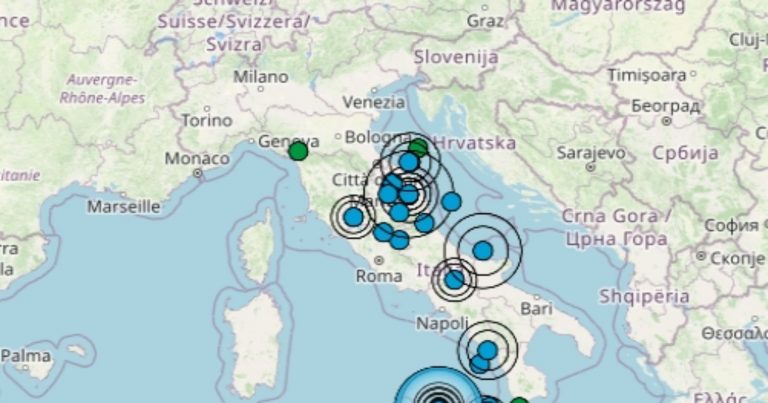Terremoto in Italia oggi, sabato 25 febbraio 2023, le scosse di giornata – Dati Ingv