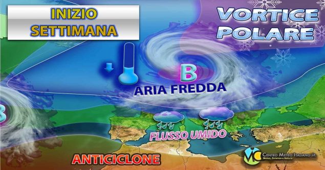 Meteo Italia - flusso umido in arrivo per la prossima settimana ma temperature in rialzo