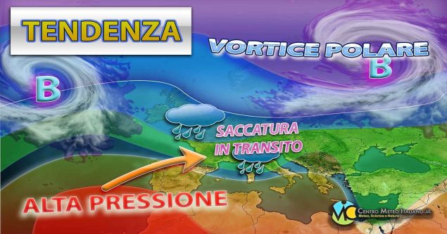 Meteo - saccatura atlantica e nuovo peggioramento a metà mese