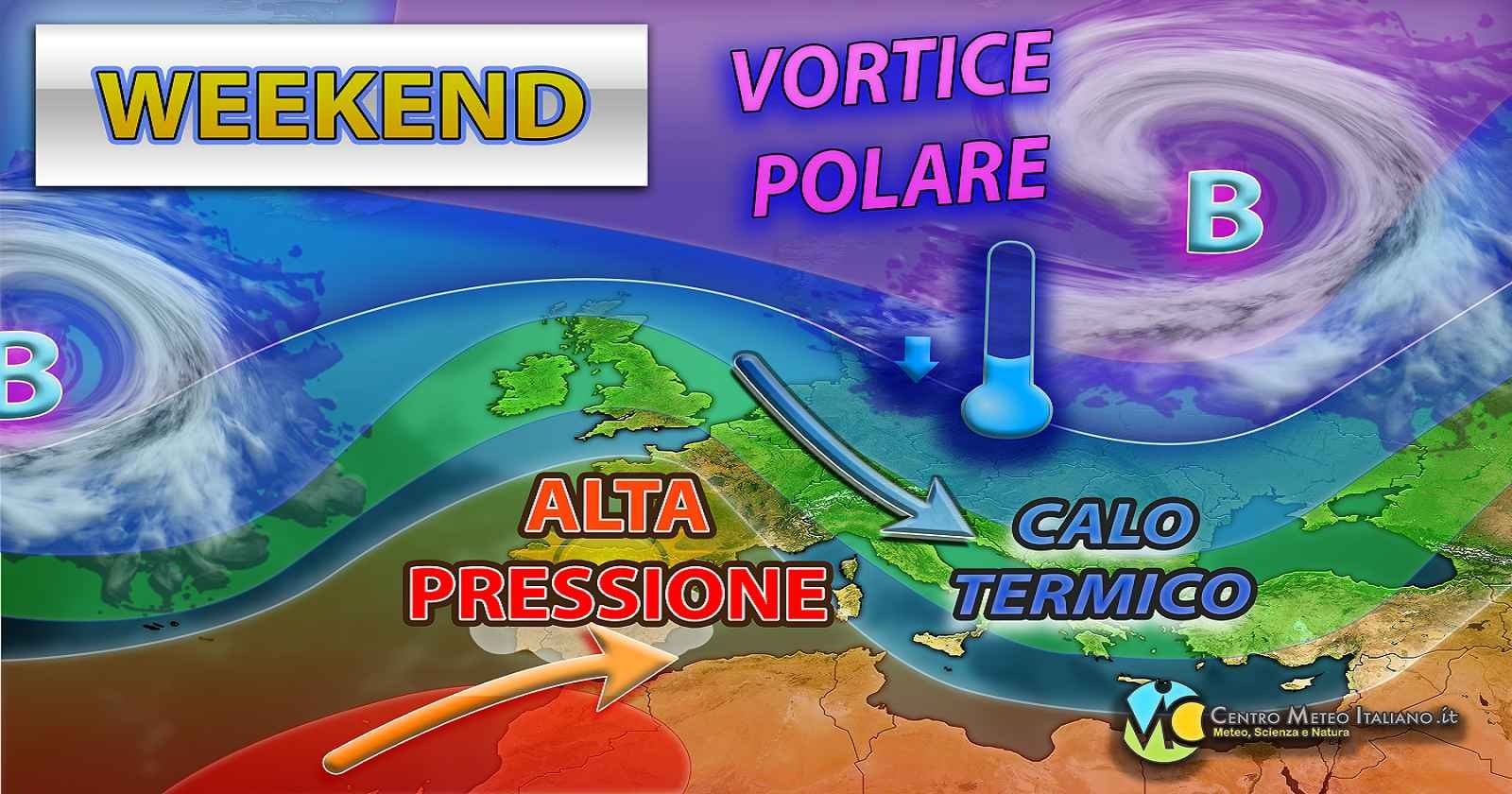 Alta pressione che prova a rimontare nel weekend