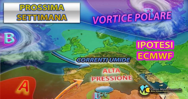 Meteo Italia - piogge e temporali ma torna l'alta pressione a breve