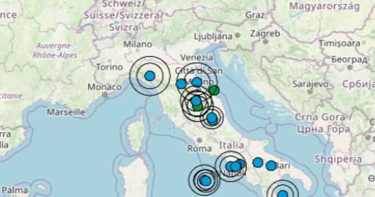 Terremoto in Italia oggi, lunedì 20 marzo 2023, le scosse più importanti della giornata – Dati Ingv