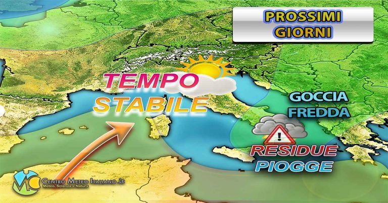 Meteo – Torna l’alta pressione nei prossimi giorni sull’Italia con tempo stabile e clima di stampo primaverile