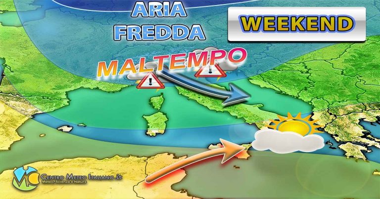 Meteo – Italia nel mirino del maltempo nel Weekend, con piogge, nevicate e possibili temporali: i dettagli Meteo – Italia nel mirino del maltempo nel Weekend, con piogge, nevicate e possibili temporali: i dettagli